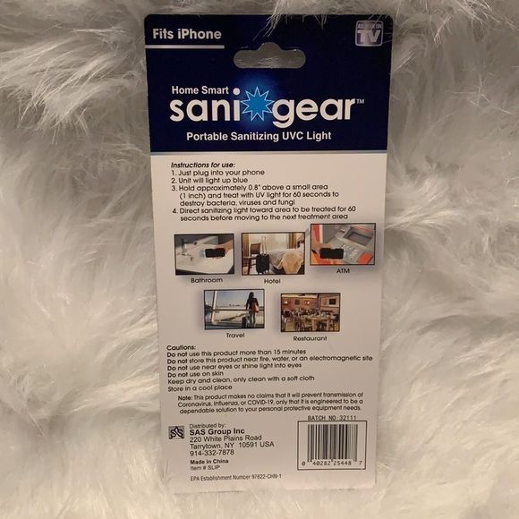 NEW Sani Gear Portable Ultraviolet Light Keychain - Picture 7 of 9